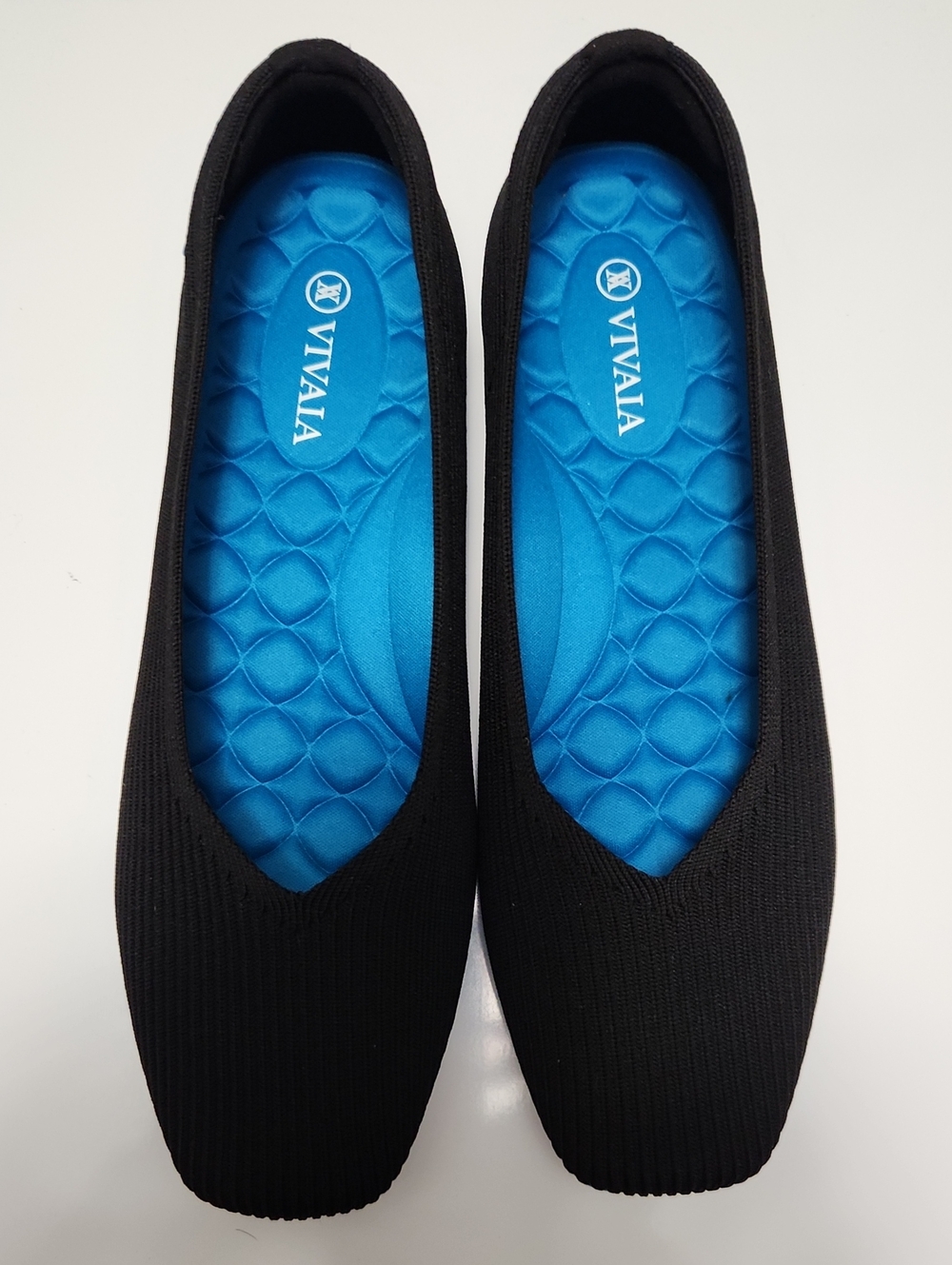 Vivaia New Without Box Black Slip on Square Toe, EU 38.5, US 7.5